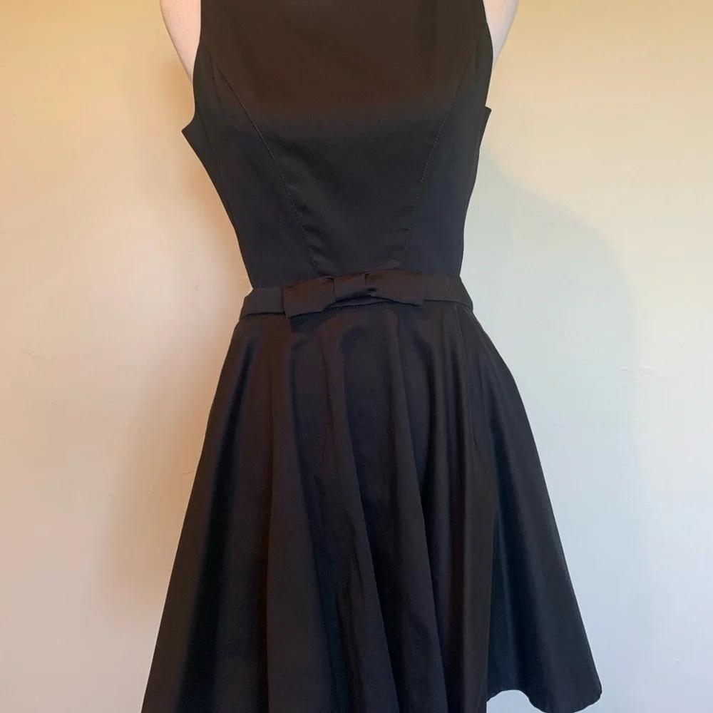 Double Zero black open pinup, rock a billy black dress - Picture 10 of 14